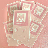 Good Luck Gameboy with Gojira the Shiba Inu Sticker