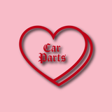 Gothra Car Parts Heart Decal