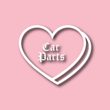 Gothra Car Parts Heart Decal