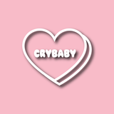 Marshmallow Crybaby Heart Decal