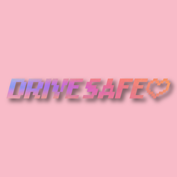 Pixel Drive Safe Decal