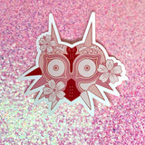 Sakura Cherry Blossom Legend of Zelda Majora's Mask Pink Rose Gold Weatherproof Sticker