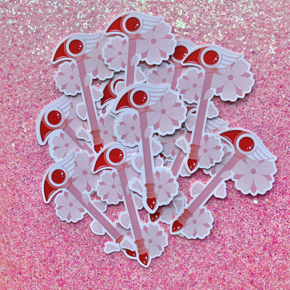 Cardcaptor Sakura Sealing Clow Bird Wand Sticker