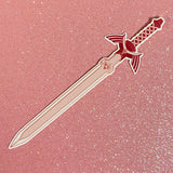 Master Sword Legend of Zelda Twilight Princess Pink Rose Gold Sticker