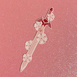 Sakura Cherry Blossom Master Sword Legend of Zelda Twilight Princess Pink Rose Gold Weatherproof Sticker