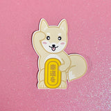 Good Luck Gojira Shiba Inu Lucky Dog Sticker