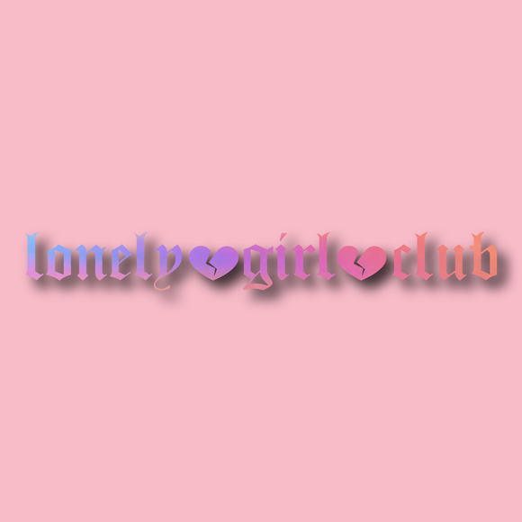 Lonely Girl Club Gothra Decal