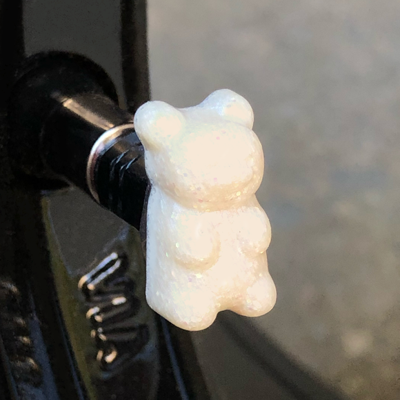 White Gummy Bear Tire Caps